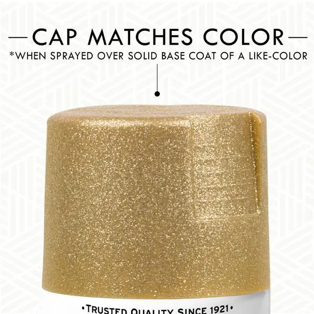 Alt view image 6 of 7 - 301495 Specialty Glitter Spray Paint, 10.25 oz, Gold
