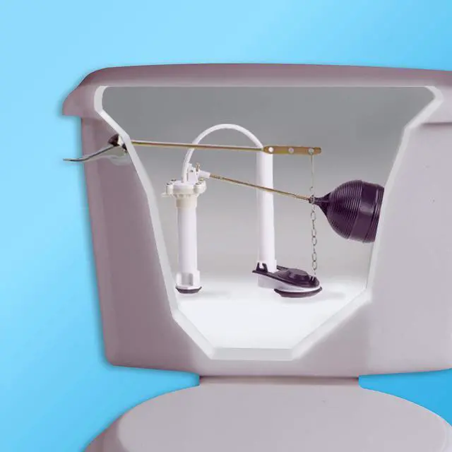 Alt view image 2 of 6 - Complete Toilet Repair Kit, Fill Valve & Flapper, White (80816)