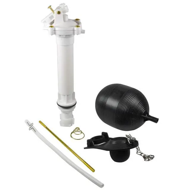 Alt view image 4 of 6 - Complete Toilet Repair Kit, Fill Valve & Flapper, White (80816)