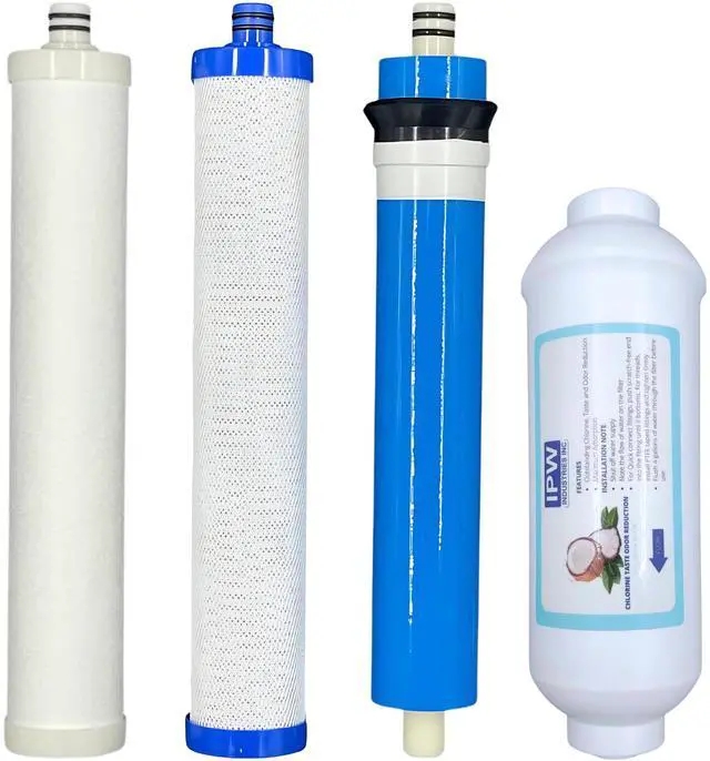 Main image of Replacement Filter Set for Culligan AquaCleer AC-30 RO System 4-Pack Cartridges & Membrane (Filters Only, No Housings)