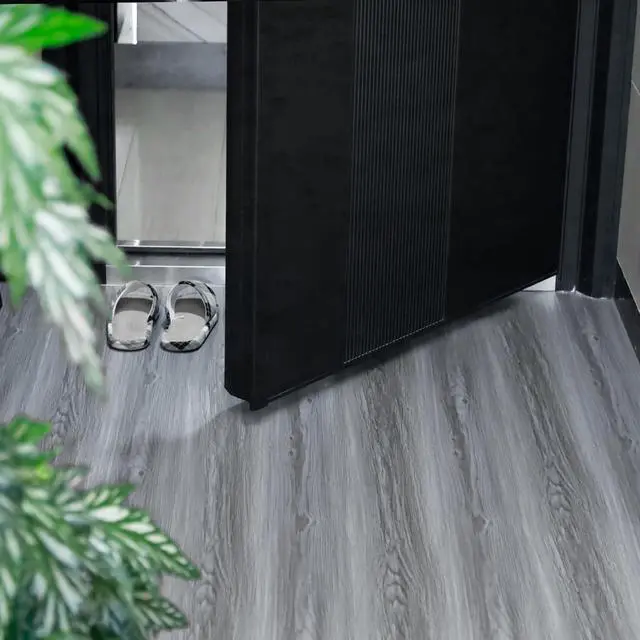 Alt view image 2 of 7 - Woodgrain Vinyl Floor Roll, 11.8" x 118", QuickApply Peel & Stick | Nonslip texture, Good for renters and DIY users, Soft woodlook finish, Works on many surfaces, Easy to cut, Waterproof
