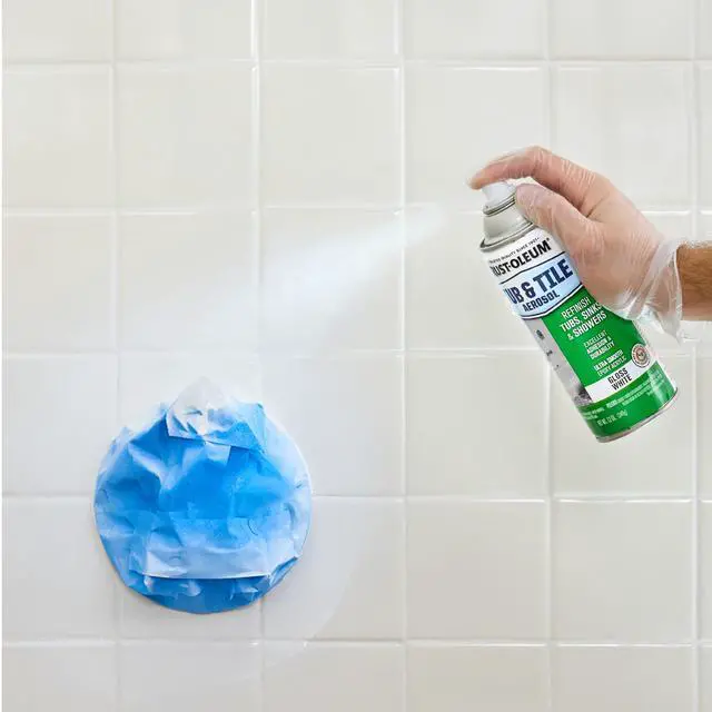 Alt view image 3 of 7 - Tub & Tile Gloss White Spray Paint | Bathroom Surface Refresh, Ceramic, Porcelain, Fiberglass, Durable Moisture Resistant Finish, 12 Oz