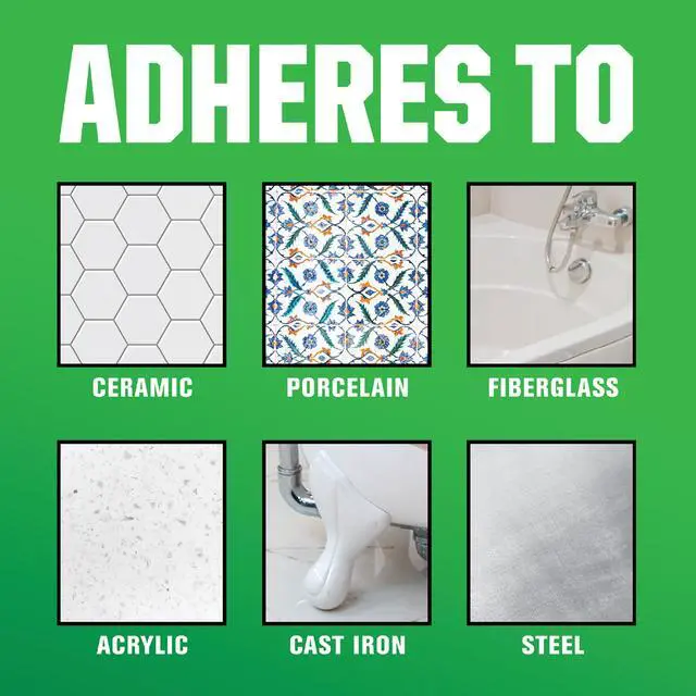 Alt view image 5 of 7 - Tub & Tile Gloss White Spray Paint | Bathroom Surface Refresh, Ceramic, Porcelain, Fiberglass, Durable Moisture Resistant Finish, 12 Oz