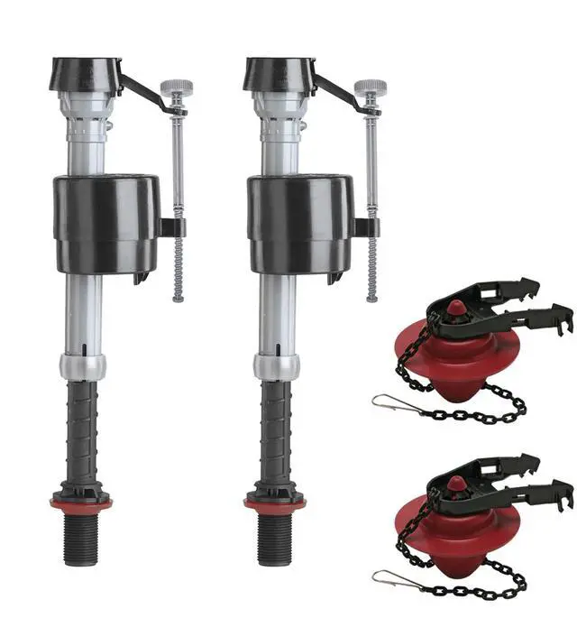 Main image of 400A Fill Valve & 2-Inch Flapper Toilet Repair Kit | Includes 400A fill valve and solid-frame 2 in. flapper, Helps fix noisy or running toilets, Adjustable 914 in. height