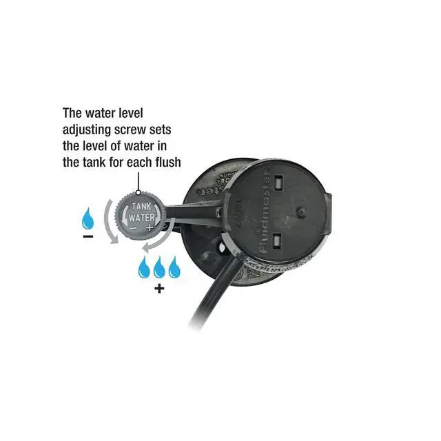 Alt view image 6 of 7 - 400A Fill Valve & 2-Inch Flapper Toilet Repair Kit | Includes 400A fill valve and solid-frame 2 in. flapper, Helps fix noisy or running toilets, Adjustable 914 in. height