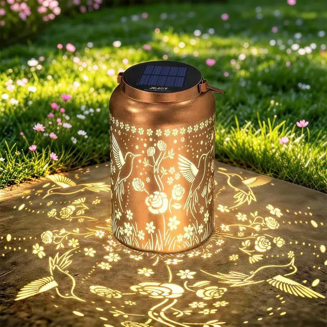 Main image of Hummingbird Solar Lanterns Outdoor Waterproof,Birthday Gift for Women | Gifts for Mom Grandma, Metal Hanging Solar Light for Yard Garden Porch Landscape Deconration-1Pack