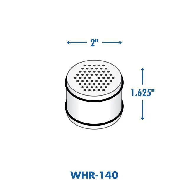Alt view image 4 of 4 - ® Official Shower Filter Replacement WHR-140 Cartridge for Water Shower Filter Systems WHR-140, WSH-C125, ISH-100, HSH-C135