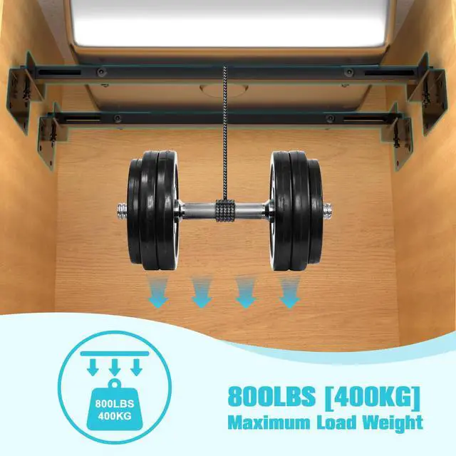 Alt view image 2 of 7 - 71-100cm Undermount Sink Brackets Kit, Adjustable Carbon Steel Supports | Heavy Duty 800 LBS Capacity Horizontal Space-Saving Installation Parts for Kitchen Undermount Sinks Supports