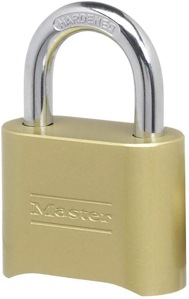 Main image of Combination Padlock Outdoor Brass Lock, Gate Lock 2-Inch 175D | Resettable 4-digit Combination Lock For Gates, Storage Lock, Security Lock, Solid Brass Body, For Indoor and Outdoor Use