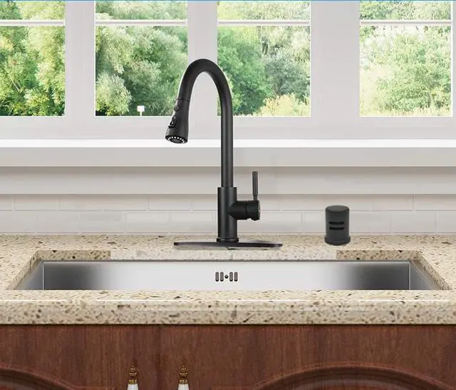 Alt view image 2 of 7 - Dishwasher Air Gap Cover Black only, Skirted, Replacement Black air gap dishwasher,Solid Brass,Matte Black Finish