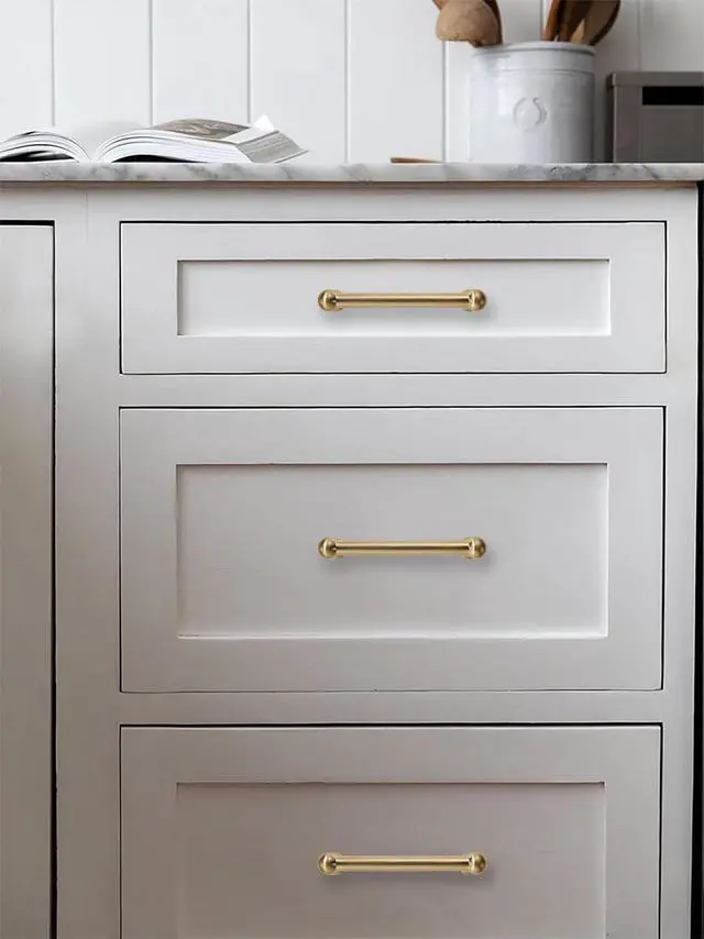 Alt view image 5 of 6 - 10 Pack 5 Inch Hole Center Champagne Bronze Cabinet pulls 100% Solid Heavy Duty Warm Brass Dresser Pulls Cabinet Drawer Pulls for Kitchen Cupboard Hardware