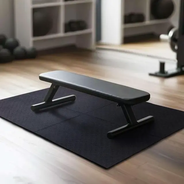 Main image of Heavy Duty Rubber Stall Mat - Gym Floor- Under Dog Crate - All Purpose Utility 2'x3' - 1/2" Thick - Solid Texture