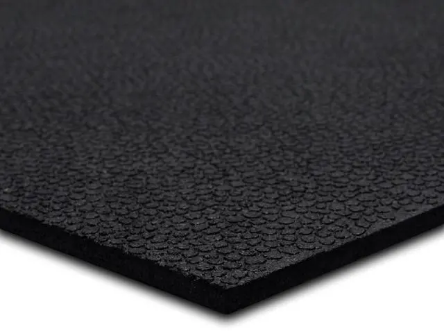 Alt view image 6 of 7 - Heavy Duty Rubber Stall Mat - Gym Floor- Under Dog Crate - All Purpose Utility 2'x3' - 1/2" Thick - Solid Texture