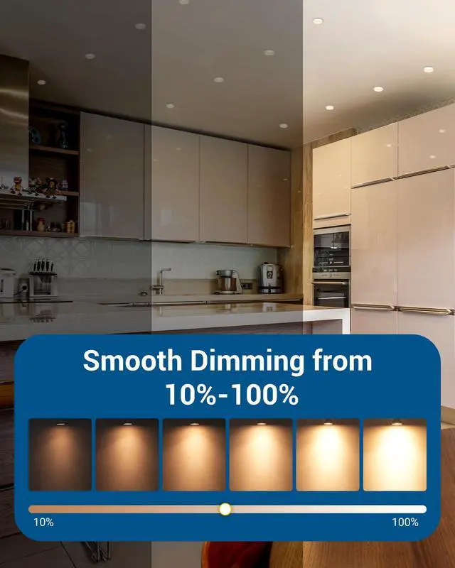Alt view image 3 of 7 - 10-Pack GU10 LED Bulb Dimmable Replacement for Track Lighting | 3000K Warm White, 500LM, 7W (50W Equivalent) LED Light Bulb for Kitchen, Range Hood, Living Room, Bedroom