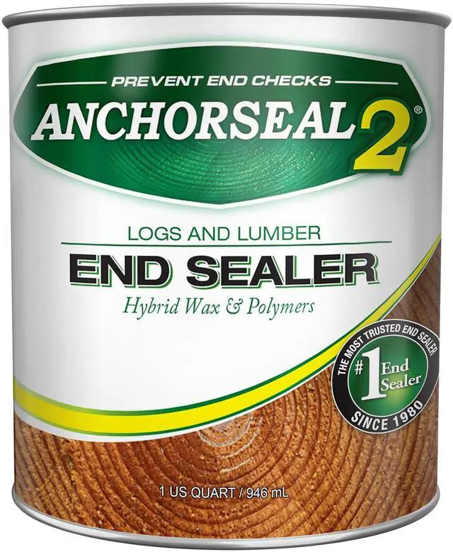 Main image of Log and Lumber End Grain Sealer, Prevents Checking, 1 Quart | Prevents up to 90% of end-checks, Green wood sealer, For turning blanks & bowls
