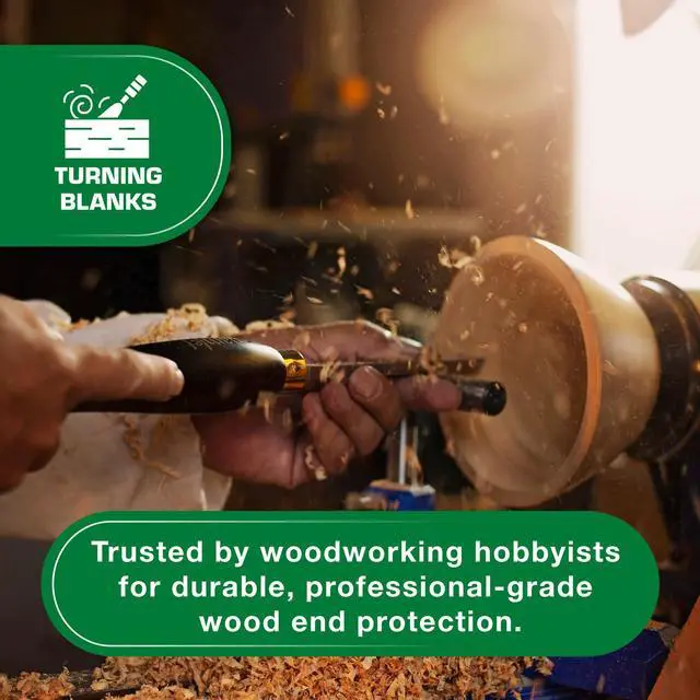 Alt view image 4 of 6 - Log and Lumber End Grain Sealer, Prevents Checking, 1 Quart | Prevents up to 90% of end-checks, Green wood sealer, For turning blanks & bowls