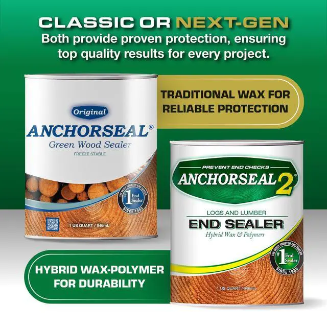 Alt view image 5 of 6 - Log and Lumber End Grain Sealer, Prevents Checking, 1 Quart | Prevents up to 90% of end-checks, Green wood sealer, For turning blanks & bowls
