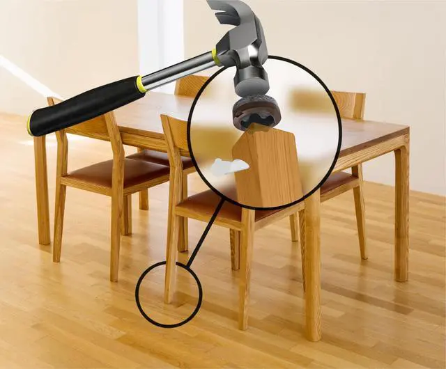 Alt view image 3 of 6 - GorillaFelt Chair Leg Floor Protectors/Felt Chair Glides (Set of 16) Tap-On Felt Furniture Pads Guaranteed to Stay On, 1 Inch Round Chair Sliders