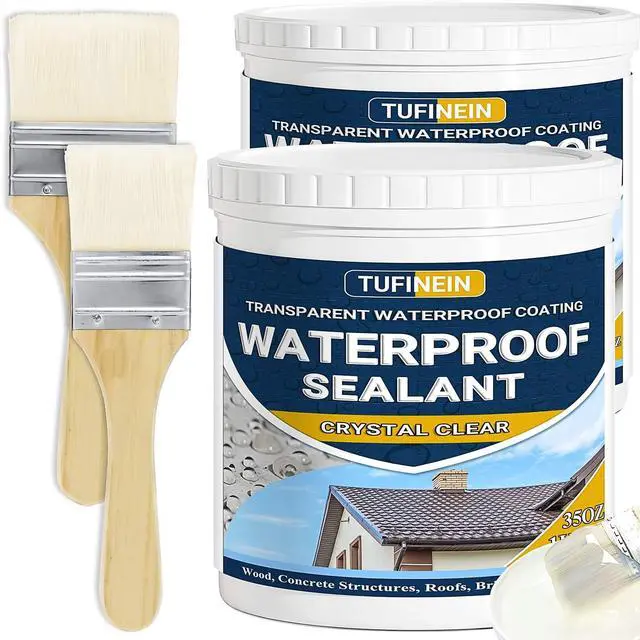 Main image of Waterproof Sealant 70oz Clear, Transparent Waterproof Coating Water-Based Invisible Agent Roofs, Walls, Garden, Terraces Indoor & Outdoor