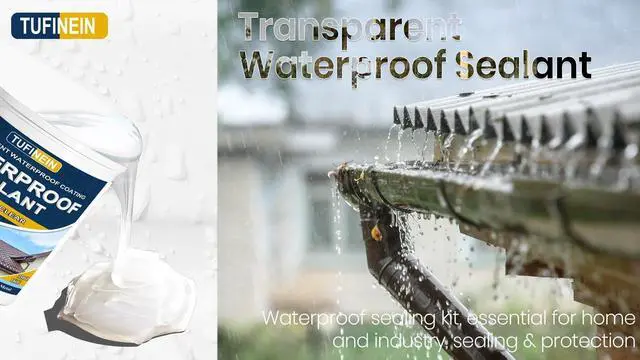 Alt view image 7 of 7 - Waterproof Sealant 70oz Clear, Transparent Waterproof Coating Water-Based Invisible Agent Roofs, Walls, Garden, Terraces Indoor & Outdoor