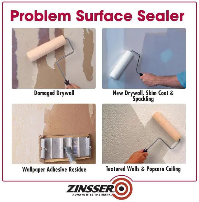 Alt view image 4 of 7 - Gardz Water-Based Problem Surface Sealer, Clear, Quart | Gardz problem surface sealer, Quart. Clear water-base sealer hardens & seals damaged drywall, torn paper & patched