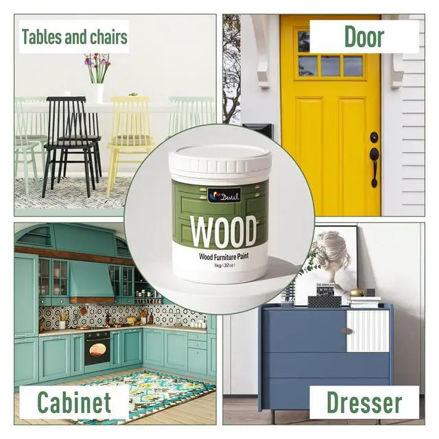 Alt view image 7 of 7 - Matte Finish Furniture Paint - 5 Oz Black Paint for Wood Cabinets, Doors, Tables, and Dressers Refinishing - Water-Based, Non-Toxic & Odorless, Easy to Apply(Black)