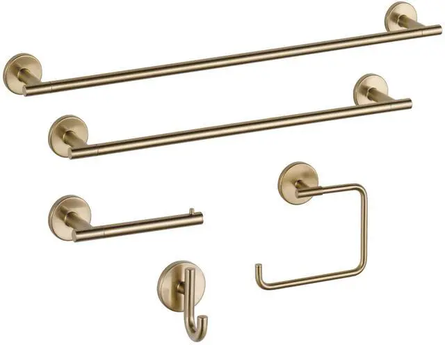 Alt view image 3 of 7 - Single Towel Hook for Bathroom or Kitchen| Champagne Bronze | Trinsic Accessories