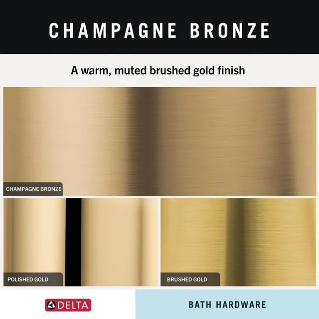 Alt view image 7 of 7 - Single Towel Hook for Bathroom or Kitchen| Champagne Bronze | Trinsic Accessories