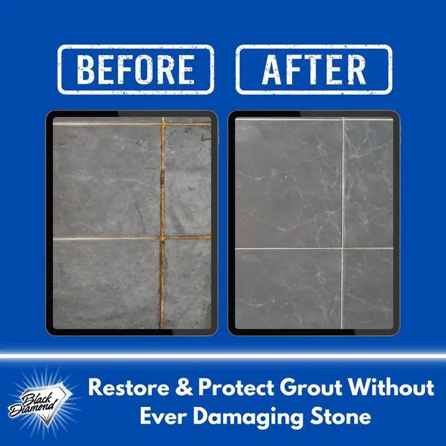 Alt view image 4 of 7 - Ultimate Grout Cleaner for Tile Floors, 2-QTS W Brush | Acid-free formula deep cleans grout on tile floors. Safe for marble, travertine, granite and all natural stone