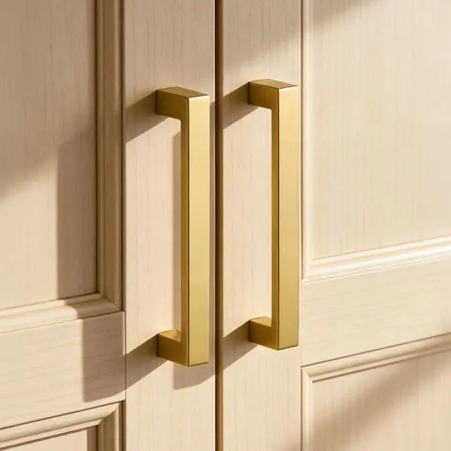 Alt view image 2 of 7 - 30 Pack 5 Inch Gold Cabinet Handles Gold Kitchen Cabinet Handles | Stainless Steel, Smooth Touch, Containing Screws, Gold Cabinet Pulls, Works for Kitchen, Dresser, Drawer, Cupboard