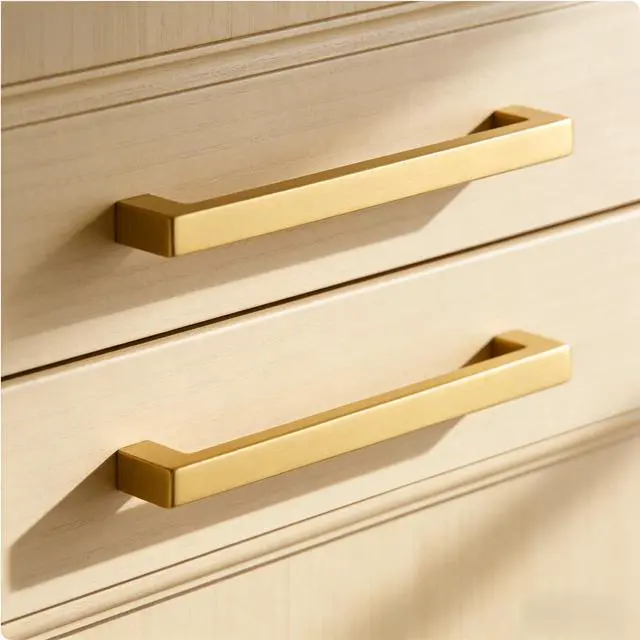 Alt view image 3 of 7 - 30 Pack 5 Inch Gold Cabinet Handles Gold Kitchen Cabinet Handles | Stainless Steel, Smooth Touch, Containing Screws, Gold Cabinet Pulls, Works for Kitchen, Dresser, Drawer, Cupboard