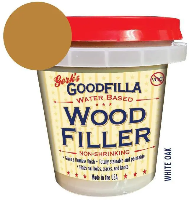 Main image of White Oak, 8 oz, Wood and Grain Filler, Stainable, Tintable, Sandable, Zero Waste, Non-Toxic, USA Made
