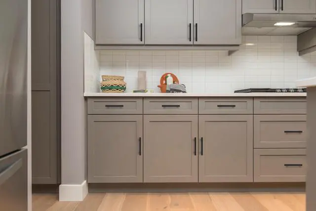 Alt view image 7 of 7 - Matte Black Cabinet Hardware Square Pulls, 3.75 Inch, 30 Pack | 6 Inch Overall Length, Stainless Steel, Round Foot Base, Kitchen Drawer Handles, For Cupboards, Dressers, Cabinets