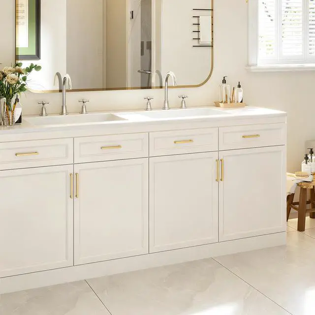 Alt view image 5 of 7 - 30 Pack 5 Inch Gold Cabinet Handles Gold Kitchen Cabinet Handles | Stainless Steel, Smooth Touch, Containing Screws, Gold Cabinet Pulls, Works for Kitchen, Dresser, Drawer, Cupboard