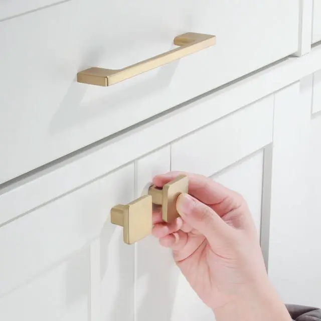 Alt view image 5 of 6 - 10 Pack Classic Cabinet Handles-5"/128mm Screw Spacing Champagne Bronze Furniture Hardware Handles for Kitchen Cabinets Bedroom Cabinet Pull