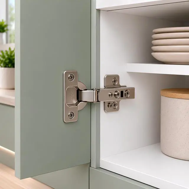Alt view image 4 of 7 - 10-Pack Full Overlay Frameless Soft-Close European Hinges, 110° 3D Adjustable, Clip-On Concealed Kitchen Cabinet Door Hinges with Screws - Ideal for Modern Cabinets