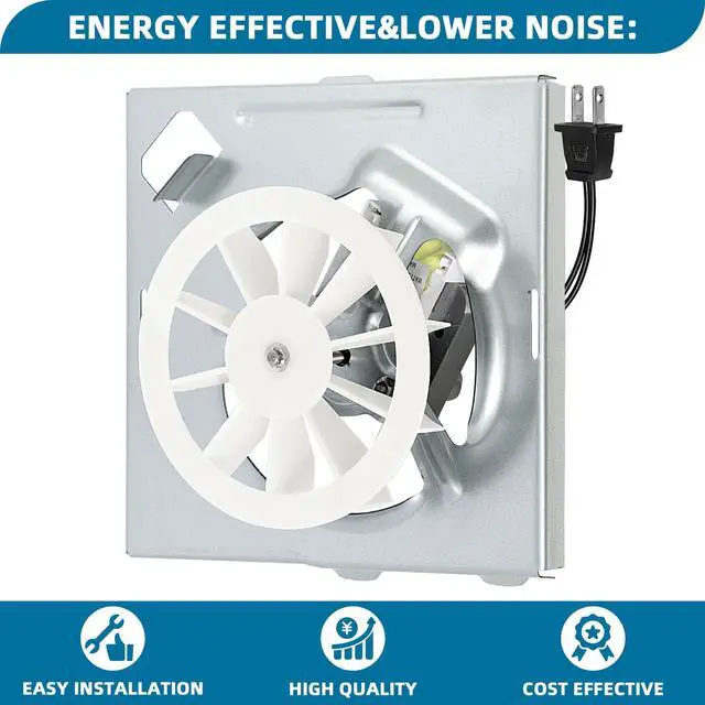 Alt view image 6 of 7 - 696N-R02 B Unit for NuTone S97012026 Fan,Broan 688 Replacement Fan Motor | S97012026 Assembly for Broan 688-K,688-J,688-H,688-G,Nutone 696N-R02 B Unit Replacement 50CFM Exhaust Fan for 688 Motor
