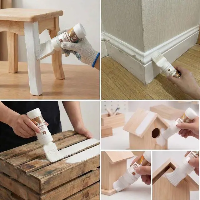 Alt view image 3 of 7 - White Touch-Up Paint for Wood,Furniture,Cabinets,Metal,6.35 Oz,2-in-1 | Paint & Primer in One,Waterproof,No Sanding, Fast Drying, Water Based, Multi Surface