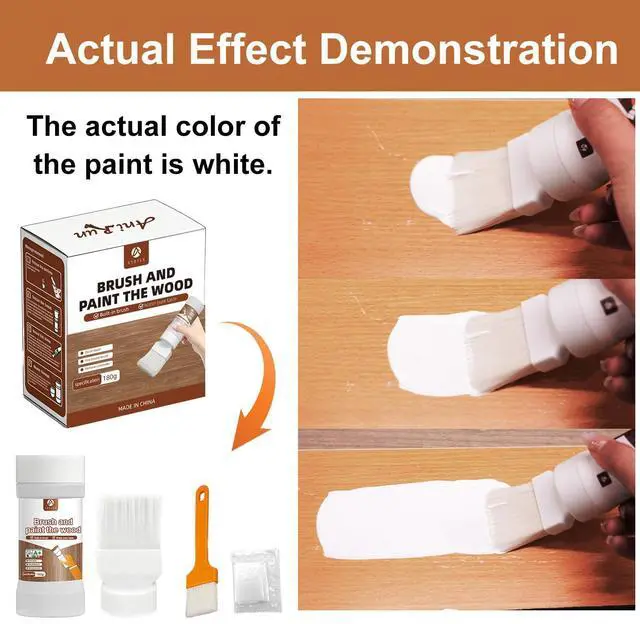 Alt view image 5 of 7 - White Touch-Up Paint for Wood,Furniture,Cabinets,Metal,6.35 Oz,2-in-1 | Paint & Primer in One,Waterproof,No Sanding, Fast Drying, Water Based, Multi Surface