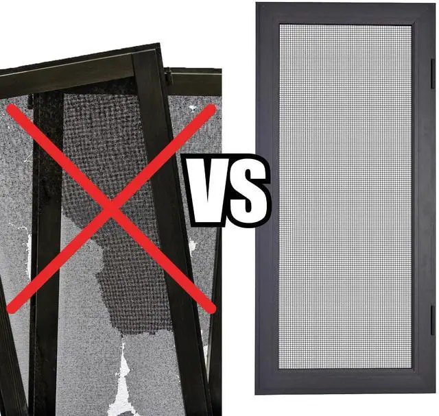 Alt view image 6 of 7 - Fiberglass Window Screen Mesh Roll - 36"x100', Easy-to-Cut Screen Door Mesh for Windows, Pool, Porch Durable Mesh Replacement Option