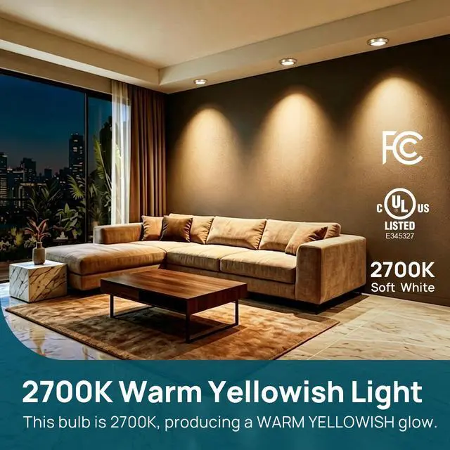 Alt view image 6 of 7 - BR30 LED Flood Light Bulbs Indoor, 65W Equivalent Dimmable LED Recessed Bulbs, 10W 850 Lumens, 2700K Soft White E26, UL FCC Certified, Recessed Can Light Bulb for Bedroom Bathroom, 12 Packs
