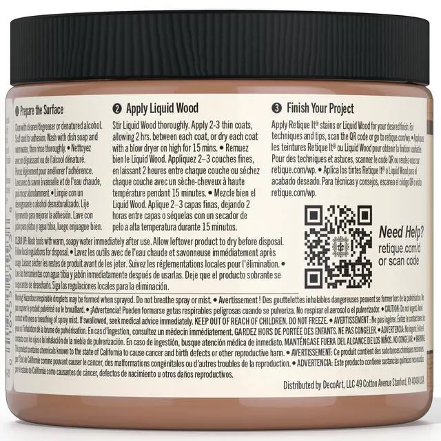 Alt view image 2 of 5 - New and Improved Formula Liquid Wood Coatings - Stainable Primer - Paint It Then Stain it (Dark Wood, Medium)