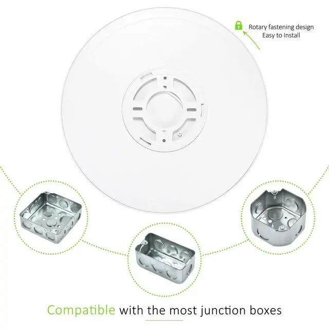 Alt view image 5 of 7 - 4 Pack LED Flush Mount Ceiling Light, 24W Ultra Thin Round White 3000k/4000k/6500k 3 Color Temperatures Adjusted 12 Inch Modern Ceiling Lights for Bedroom Bathroom Kitchen, Wired