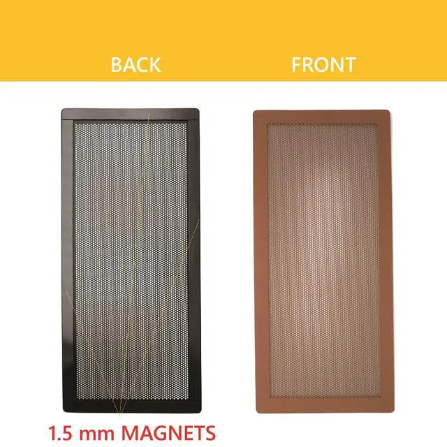 Alt view image 4 of 6 - Extra Strong Magnetic Air Vent Screen Cover for Floor 5-Pack (5'' x 11'', Brown)
