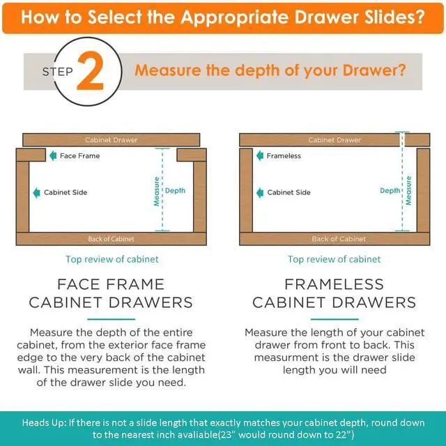 Alt view image 3 of 7 - 1 Pair Soft Close Drawer Slides 22 inch,Full Extension,200Lbs Load | Heavy Duty Cabinet Drawer Slides Replacement, Ball Bearing Drawer Slides, Cold-Rolled Steel, Rust-Resistant & Long Lasting