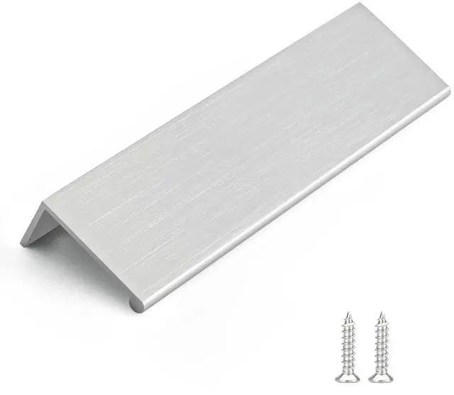 Main image of 10 Pack 5 INCH Cabinet Pulls Brushed Nickel Finger Pulls, Brushed Nickel Edge Pulls for Cabinet Kitchen Cabinet Edge Pulls, 128mm Cabinet Finger Pulls