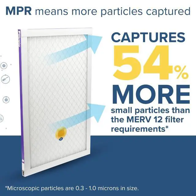 Alt view image 4 of 7 - 20x25x1 AC Furnace SMART Air Filter, MERV 12, MPR 1500, Track Filter Life With Bluetooth Enabled Sensor, CERTIFIED asthma & allergy friendly, 2-Pack (Actual Size 19.719x24.688x0.78 in)