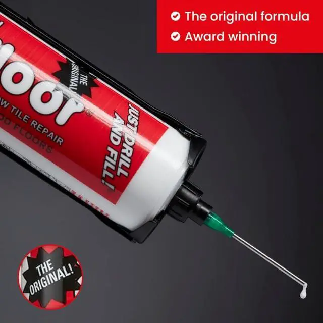 Alt view image 7 of 7 - The Original Loose Tile Repair Adhesive PRO Pack! Includes a Micro Syringe Injector and Two Drill Bits -Tile, Porcelain, Ceramic, Marble, Stone, Wood Floor. Pack of 2