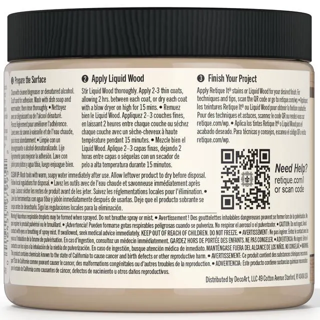 Alt view image 2 of 5 - New and Improved Formula Liquid Wood Coatings - Stainable Primer - Paint It then Stain it (Light Wood, Medium)