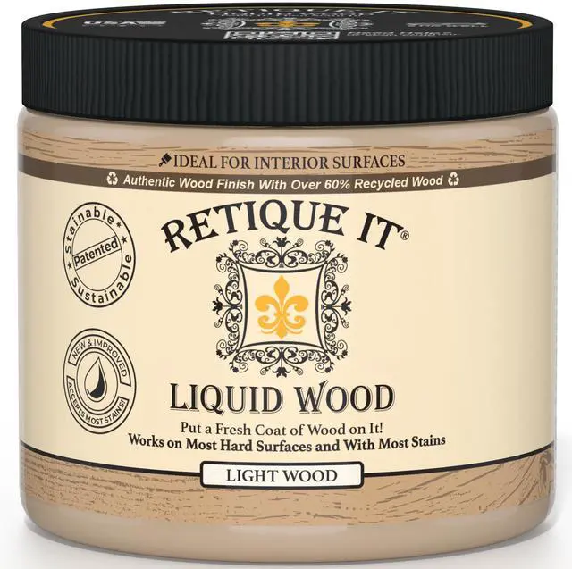 Main image of New and Improved Formula Liquid Wood Coatings - Stainable Primer - Paint It then Stain it (Light Wood, Medium)